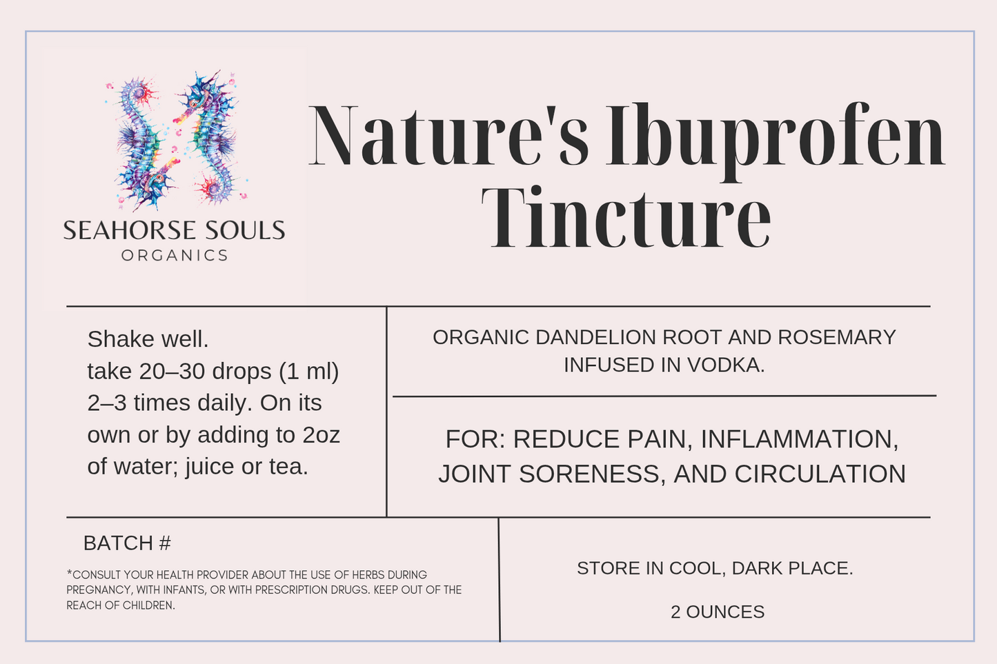 Nature's Ibuprofen Tincture