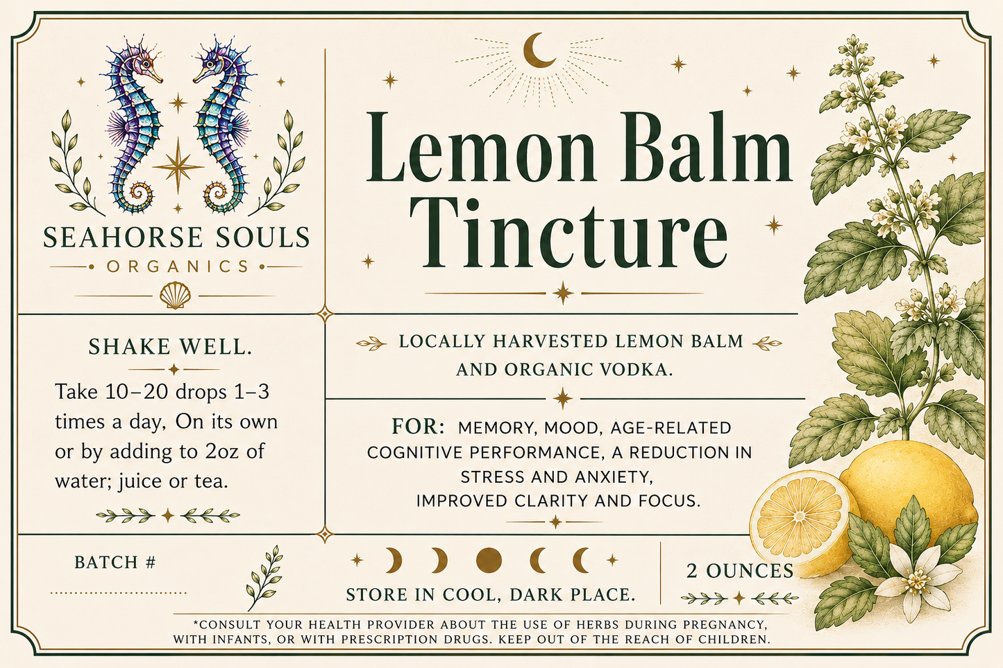Lemon Balm Tincture