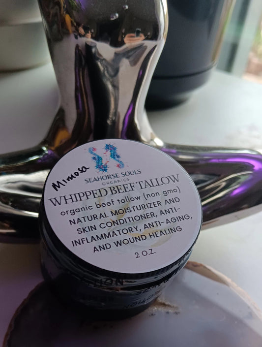 Whipped Grass Fed Organic Beef Tallow MIMOSA 2oz