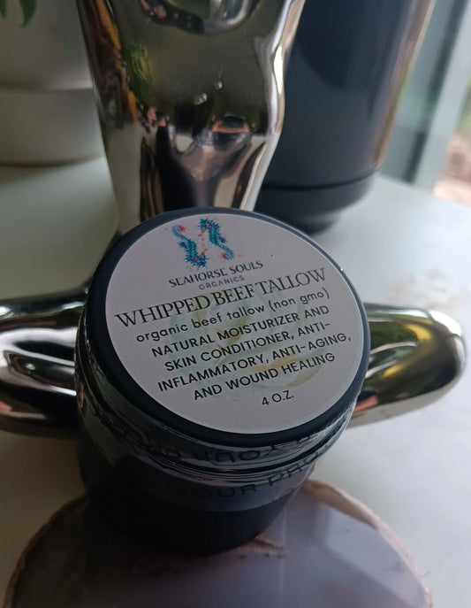 Whipped Grass Fed Organic Beef Tallow 4oz